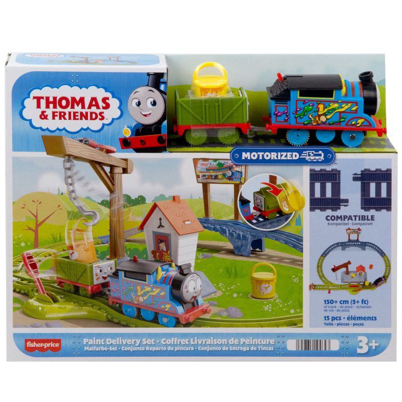 MATHTN34---Locomotiva-Motorizada---Entrega-de-Tintas---Thomas-e-Seus-Amigos---Fisher-Price-2