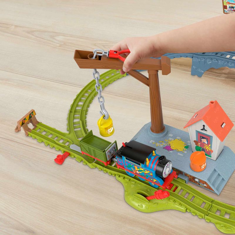 MATHTN34---Locomotiva-Motorizada---Entrega-de-Tintas---Thomas-e-Seus-Amigos---Fisher-Price-5