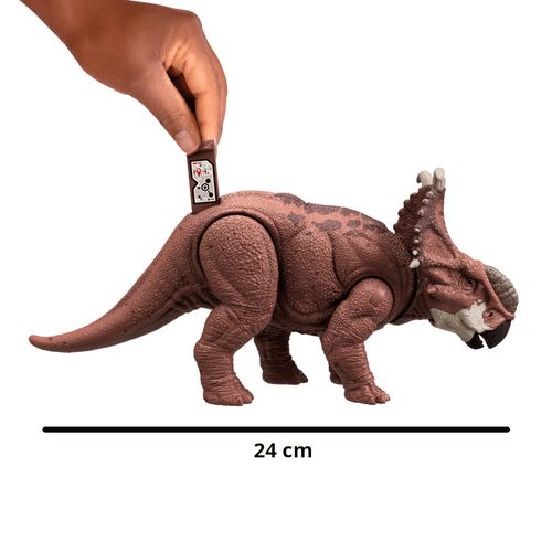 Dinossauro Articulado com Som - Pachyrhinosaurus - Jurassic World - Epic Evolution - 24 cm - Mattel