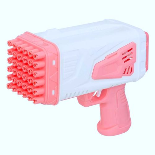 Lançador de Bolhas com Luz - Bubble Gun - Rosa - ST Import