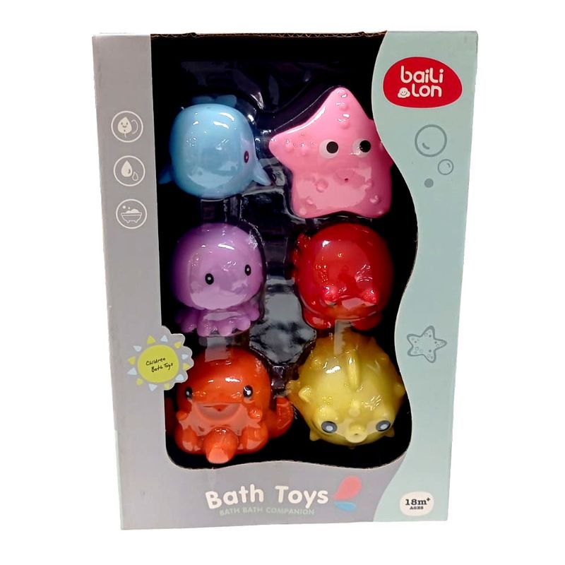 STISL243---Brinquedo-de-Banho---Amigos-do-Mar---Bath-Toys---6-Pecas---ST-Import-2