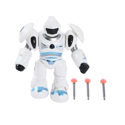 Robô Lança Dardos - Robotics Attack - Luz e Som - 20 cm - ST Import