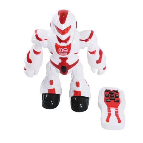 Robô com Controle Remoto Luz e Som - Dance Robot - Vermelho - 20 cm - ST Import