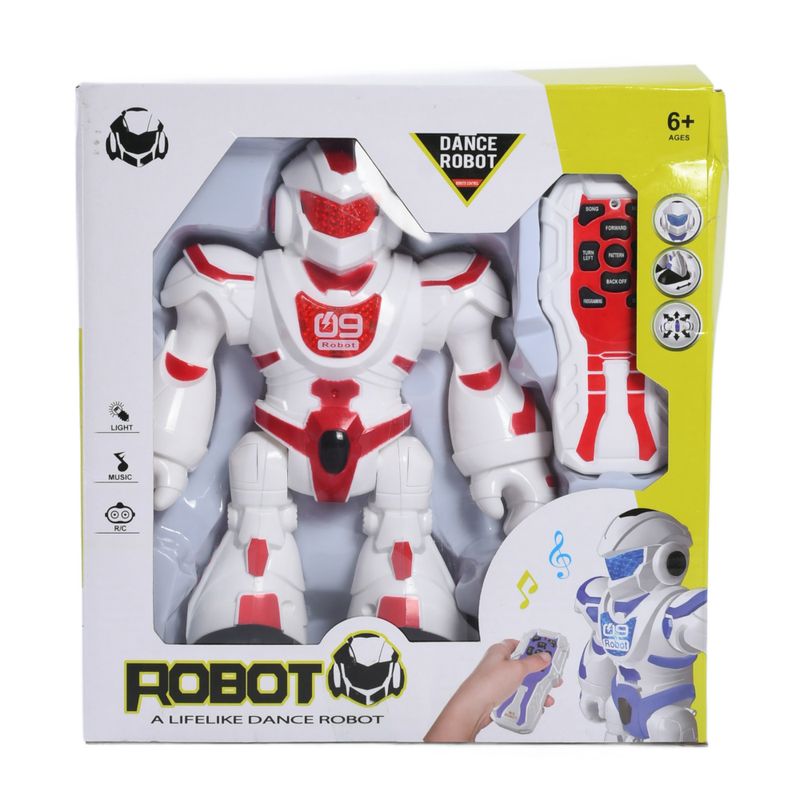 STISL387-VERMELHO---Robo-com-Controle-Remoto-Luz-e-Som---Dance-Robot---Vermelho---20-cm---ST-Import-2