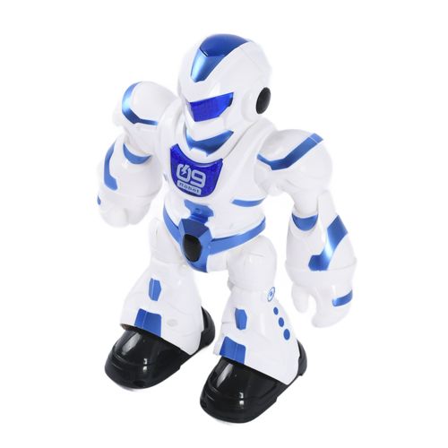 Robô com Controle Remoto Luz e Som - Dance Robot - Azul - 20 cm - ST Import