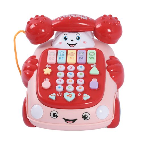 Brinquedo Interativo com Som - Telefone Carrinho Musical - Vermelho - ST Import