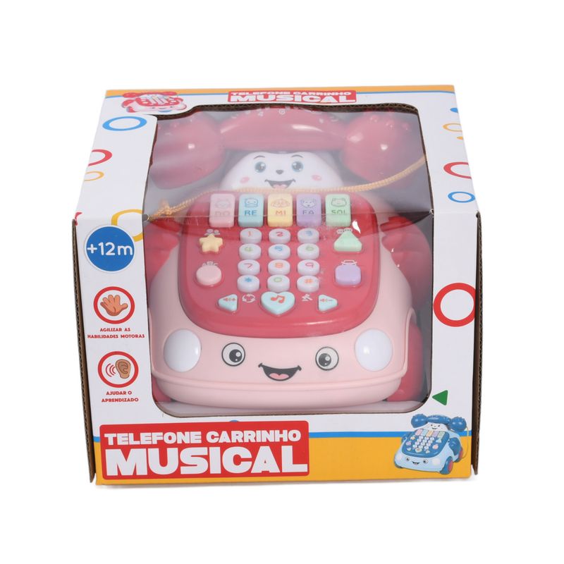 STISL270-VERMELHO---Brinquedo-Interativo-com-Som---Telefone-Carrinho-Musical---Vermelho---ST-Import-2