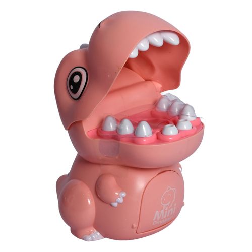 Cofrinho de Dinossauro 2 em 1 - Dentista - Medical Piggy Bank Care - Rosa - ST Import