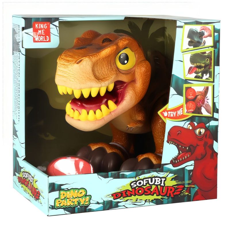 STISL350-REX---Dinossauro-com-Luz-e-Som---T-Rex---Dino-Party---20-cm---ST-Import-2