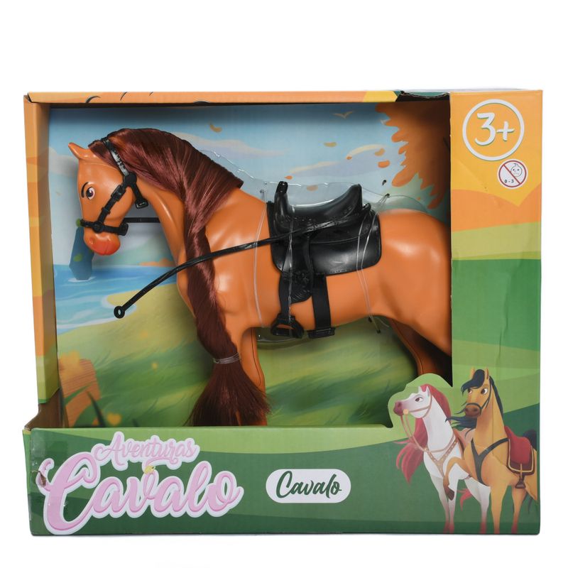 STISL281-MARROM---Cavalo-de-Brinquedo---Aventuras-a-Cavalo---Marrom---25-cm---ST-Import-2