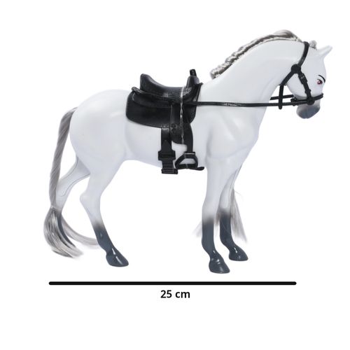 Cavalo de Brinquedo - Aventuras a Cavalo - Branco - 25 cm - ST Import