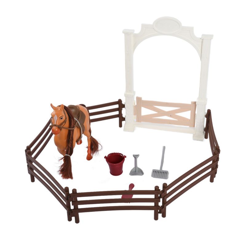 STISL283-MARROM---Conjunto-Cavalo-com-Cercado---Aventuras-a-Cavalo---Marrom---ST-Import-1