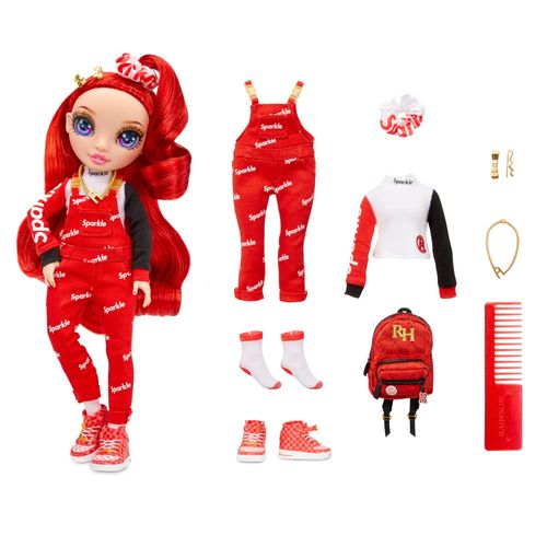 Boneca Rainbow High - Ruby Anderson - Junior High - Vermelho - 23 cm - MGA