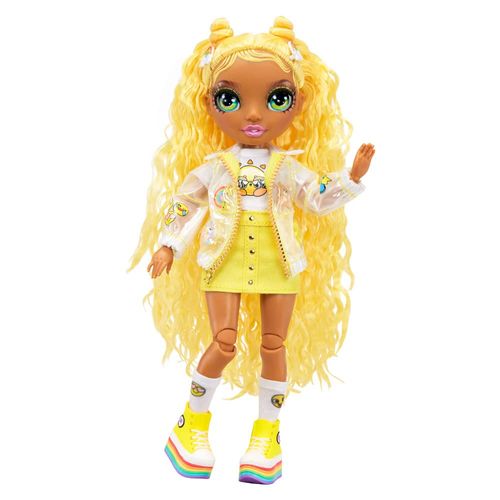Boneca Rainbow High - Sunny Madison - Junior High - Amarelo - 23 cm - MGA