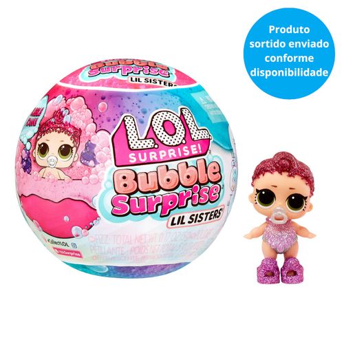 Mini Boneca Surpresa - LOL Surprise - Bubble Surprise - Lil Sisters - Sortido - MGA