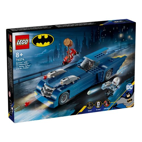 LEGO Batman - Batman com o Batmóvel vs. Harley Quinn e Mr. Freeze - 435 Peças - 76274
