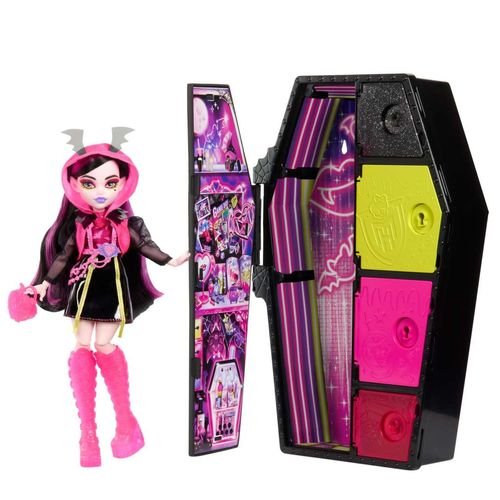 Boneca Monster High - Draculaura - Skulltimate Secrets - Neon Frights - Mattel