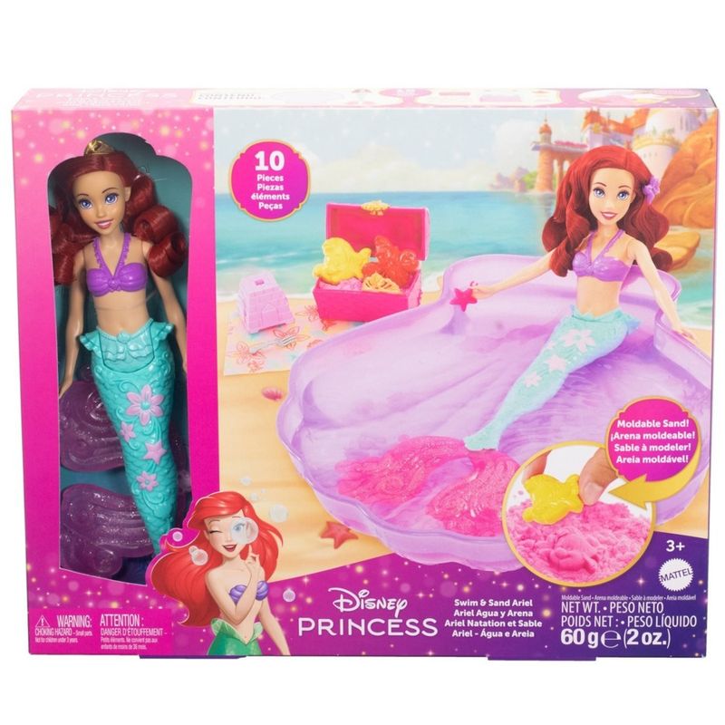 MATHWB39---Playset-com-Boneca---Ariel-Agua-e-Areia---Disney---Mattel-2