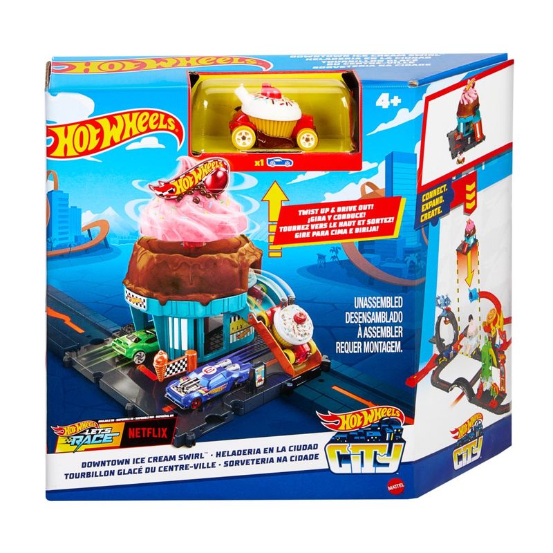 MATHTN77---Pista-com-Carrinho-Hot-Wheels---Sorveteria-na-Cidade---Mattel-2