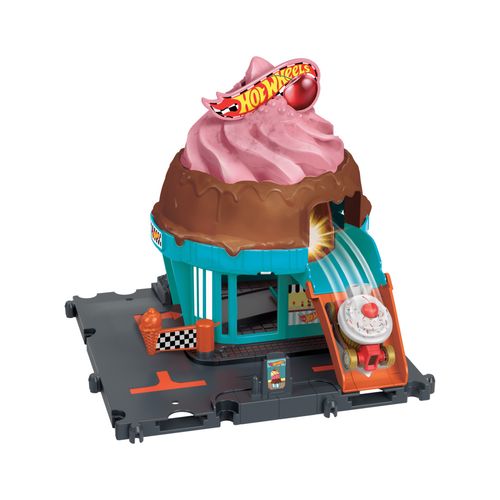 Pista com Carrinho Hot Wheels - Sorveteria na Cidade - Mattel