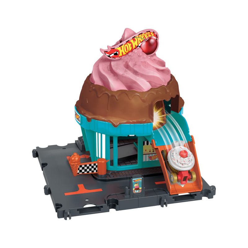 MATHTN77---Pista-com-Carrinho-Hot-Wheels---Sorveteria-na-Cidade---Mattel-3