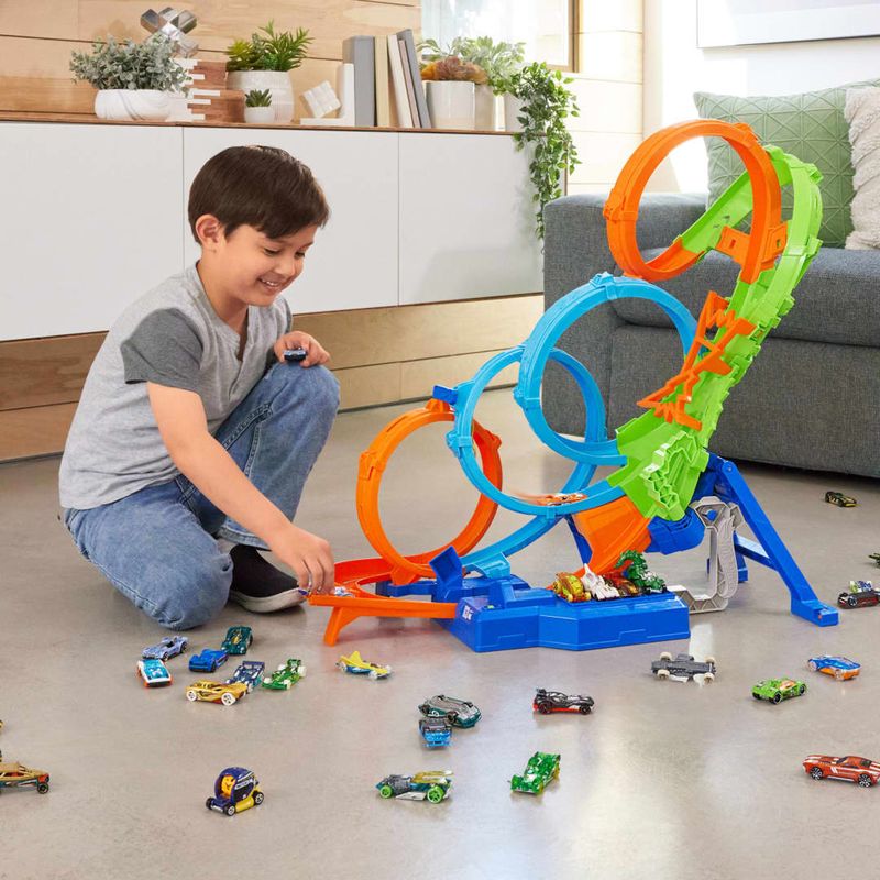 MATHXR70---Pista-com-Carrinho-Hot-Wheels---Voltas-e-Colisoes-Desafiadoras---Mattel-6
