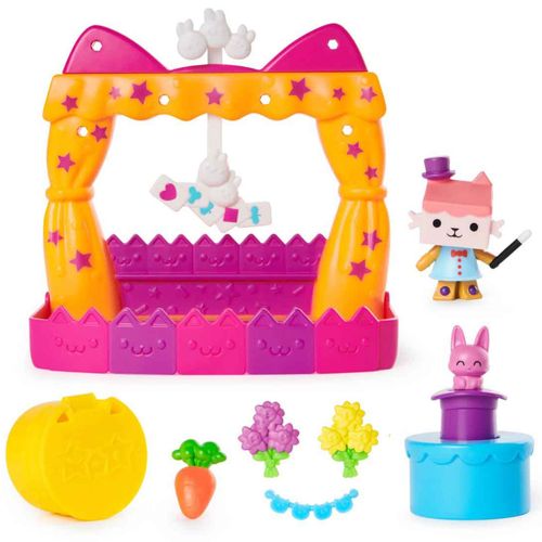 Playset com Mini Figura - Varanda com Baby Box Cat - Casa da Gabby - Sunny