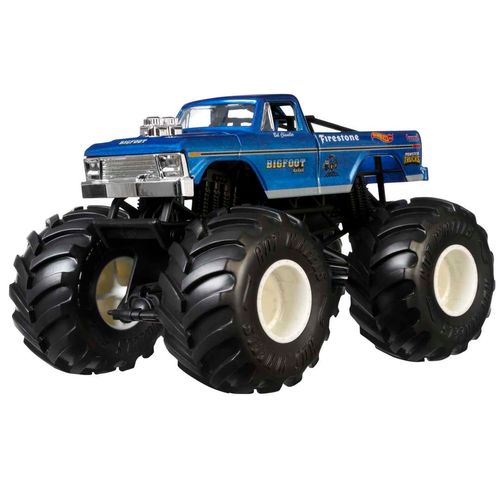 Carrinho Hot Wheels - Bigfoot 4x4x4 - Monster Trucks - 20 cm - 1:24 - Mattel