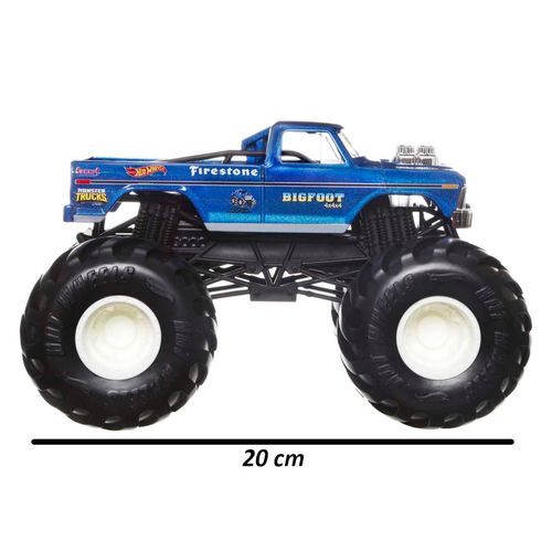 Carrinho Hot Wheels - Bigfoot 4x4x4 - Monster Trucks - 20 cm - 1:24 - Mattel