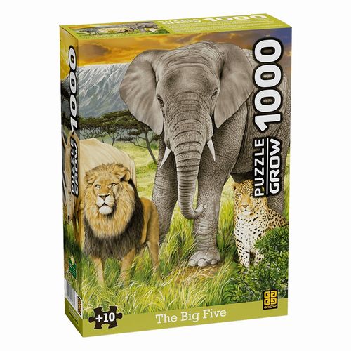 Quebra-Cabeças - The Big Five - 1000 Peças - Grow