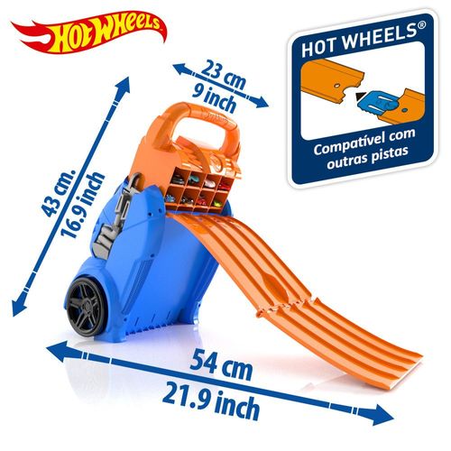 Porta Carrinhos com Lançador - Hot Wheels - Fun