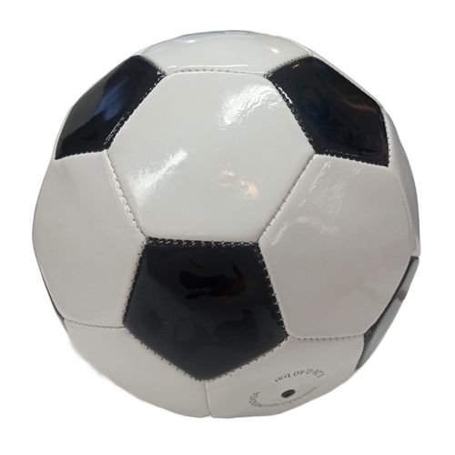 Bola de Futebol - Preto e Branco - Tamanho 5 - ST Import