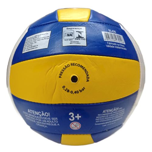 Bola de Vôlei - Volleyball - Azul e Amarelo - Tamanho 5 - ST Import