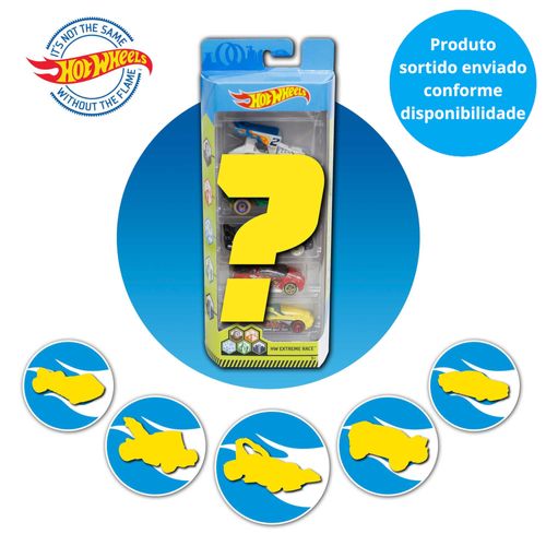 Carrinhos Hot Wheels - Pacote com 5 Carros - Sortido - 1:64 - Mattel