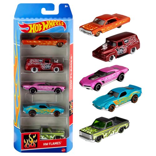 Carrinhos Hot Wheels - Pacote com 5 Carros - Sortido - 1:64 - Mattel