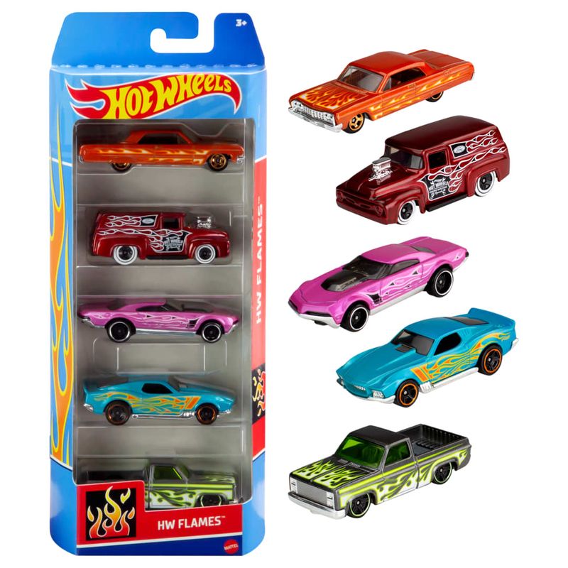 MAT1806---Carrinhos-Hot-Wheels---Pacote-com-5-Carros---Sortido---164---Mattel-3