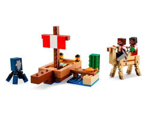 LEGO Minecraft - A Viagem do Navio Pirata - 166 Peças - 21259