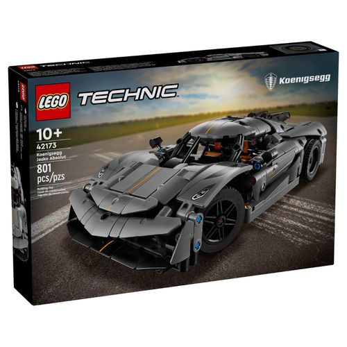 LEGO Technic - Hipercarro Koenigsegg Jesko Absolut Grey - 801 Peças - 42173