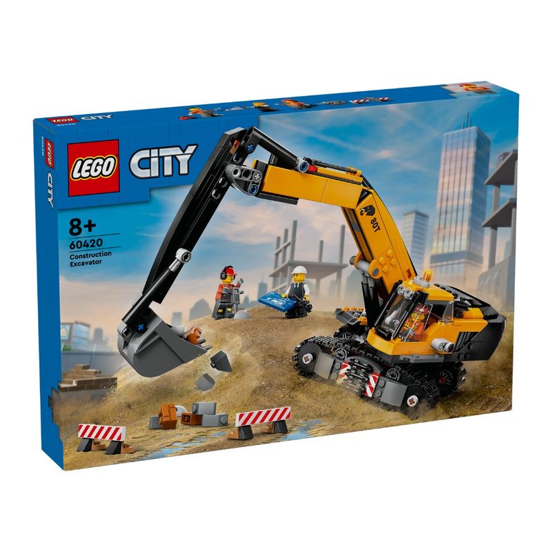 LEG60420---LEGO-City---Escavadeira-de-Construcao-Amarela---633-Pecas---60420-1