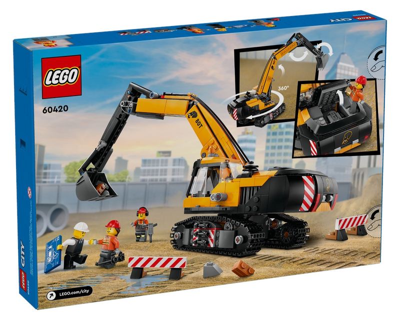 LEG60420---LEGO-City---Escavadeira-de-Construcao-Amarela---633-Pecas---60420-7