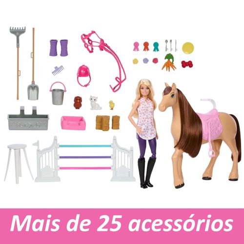 Playset com Boneca Barbie - Estábulo dos Sonhos - Barbie Mysteries - Mattel