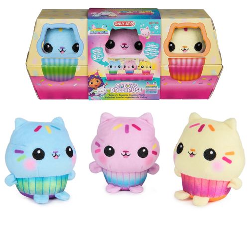 Pelúcias Casa da Gabby - Primos Cupcake da Cakey Cat - 7 cm - Sunny