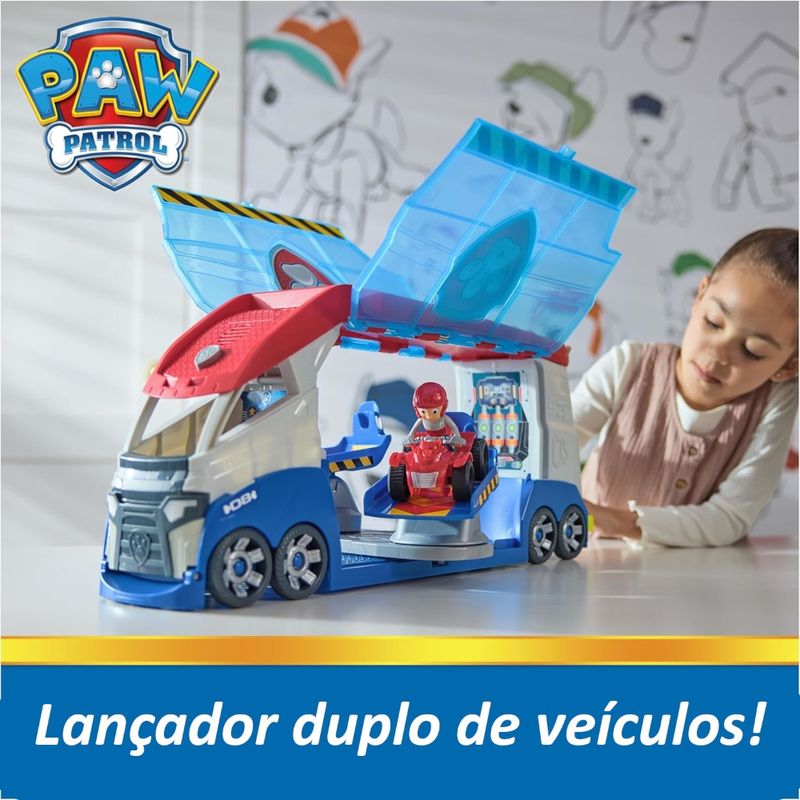 SUN3588---Porta-Carrinhos-com-Lancador-Luz-e-Som---Furgao-Patrulheiro---Patrulha-Canina---56-cm---Sunny-7