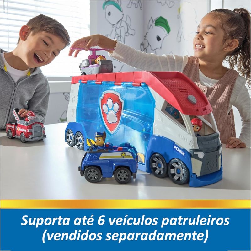SUN3588---Porta-Carrinhos-com-Lancador-Luz-e-Som---Furgao-Patrulheiro---Patrulha-Canina---56-cm---Sunny-9