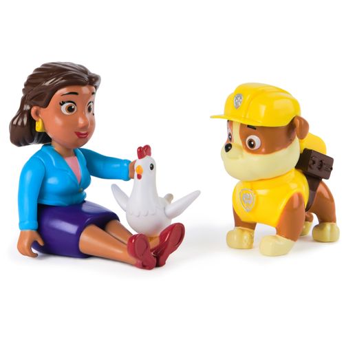 Conjunto de Figuras - Rubble e Prefeita Goodway - Patrulha Canina - Sunny