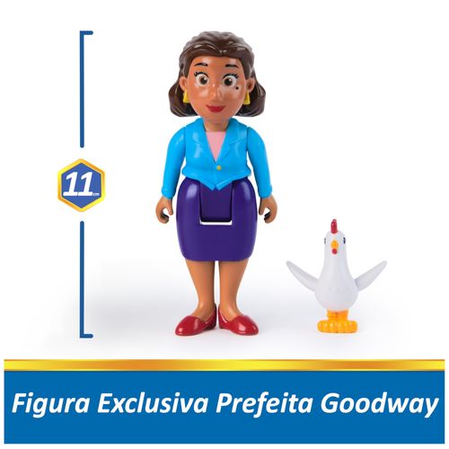 Conjunto de Figuras - Rubble e Prefeita Goodway - Patrulha Canina - Sunny