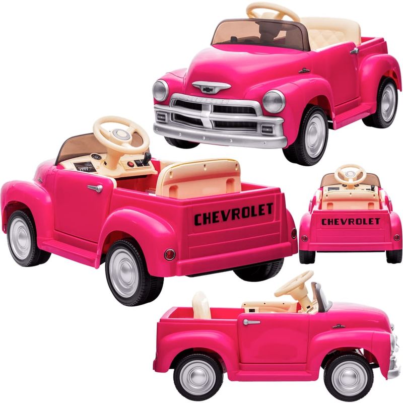 BAN2687---Carro-Eletrico-Infantil-com-Controle-Remoto---Chevy---Rosa---12V---Bandeirante-2