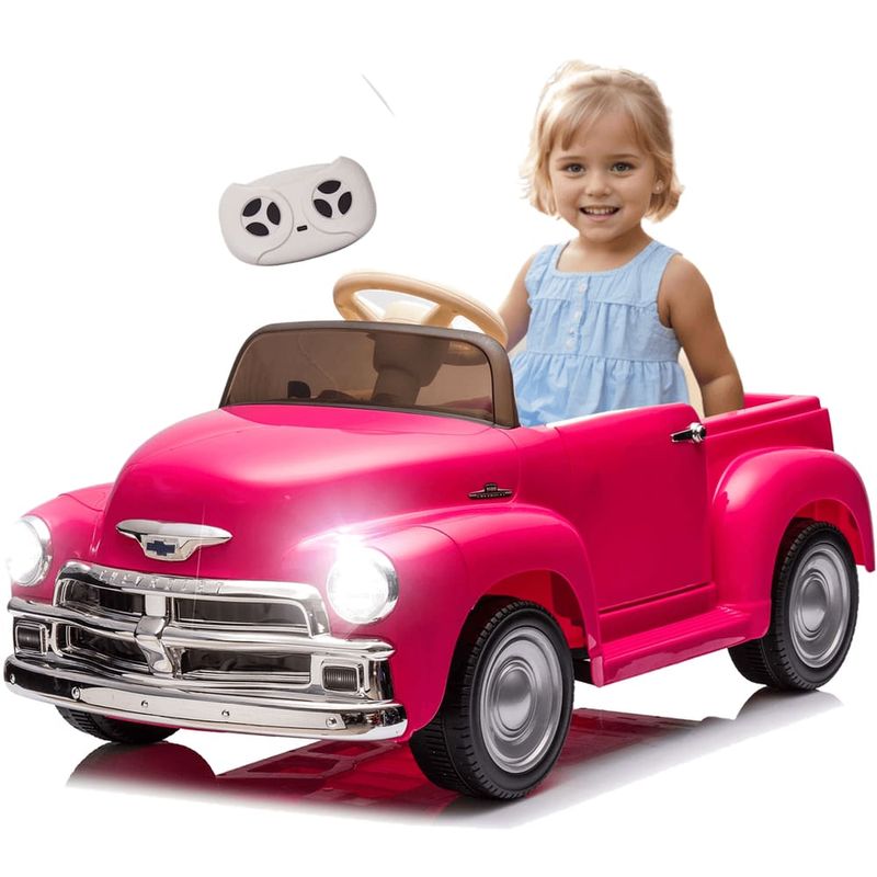 BAN2687---Carro-Eletrico-Infantil-com-Controle-Remoto---Chevy---Rosa---12V---Bandeirante-4