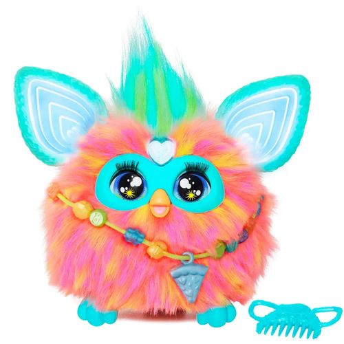 Brinquedo Interativo - Furby - Coral - Luz e Som - 15 cm - Hasbro