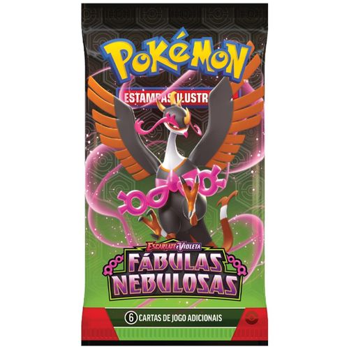 Jogo de Cartas Pokémon - Blister Triplo - Fábulas Nebulosas - Escarlate e Violeta - Copag